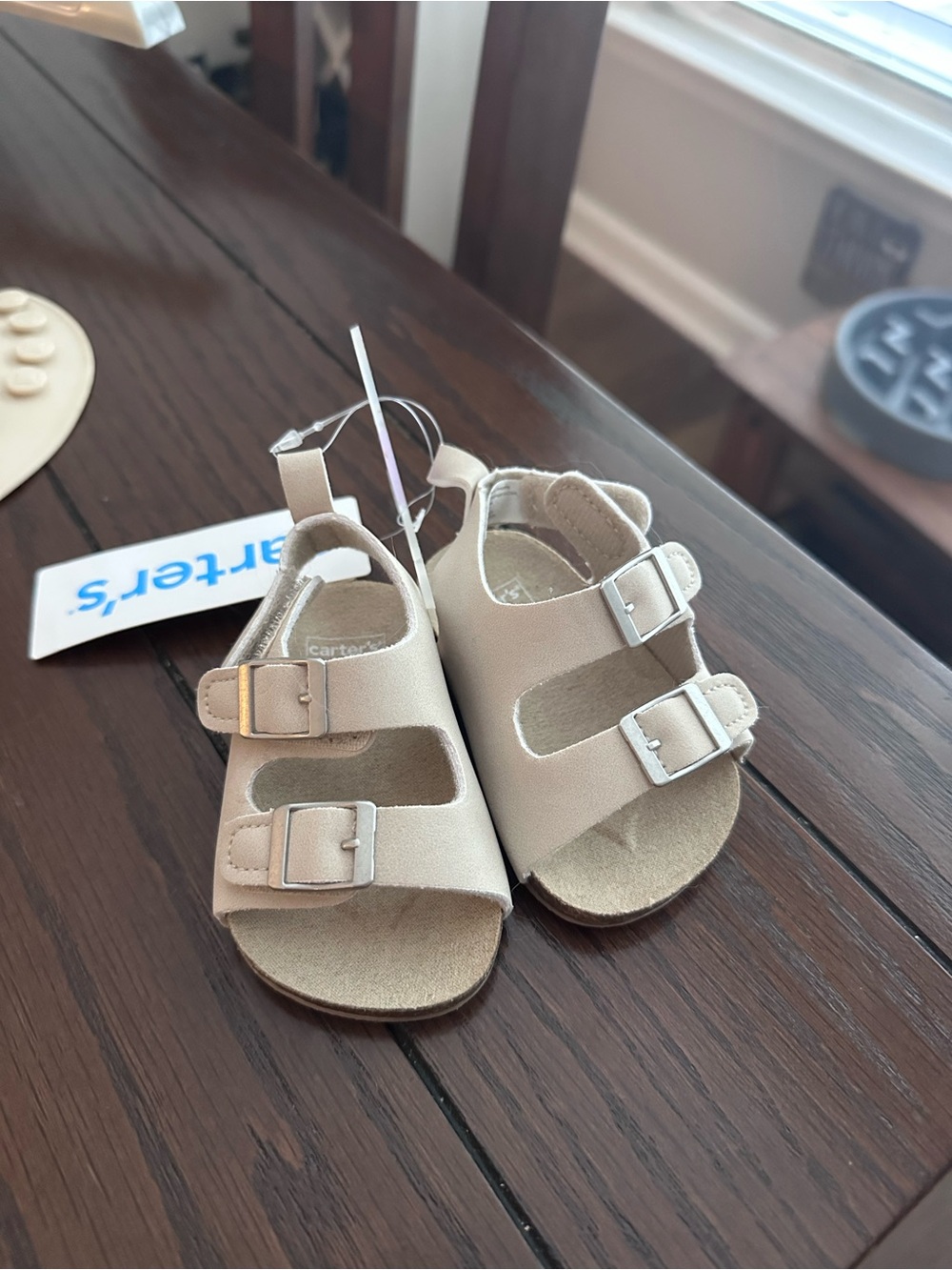 Carter's Baby Beige Buckle Sandals